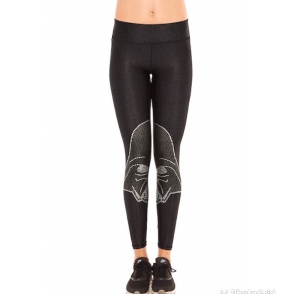 Terez Star Wars Crystal Darth Vader leggings